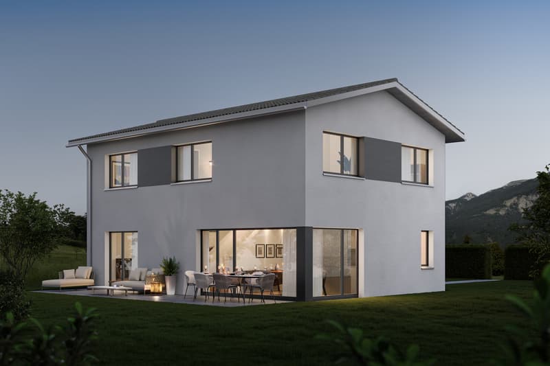 Modernes EFH im Grünen nahe Brugg (1)