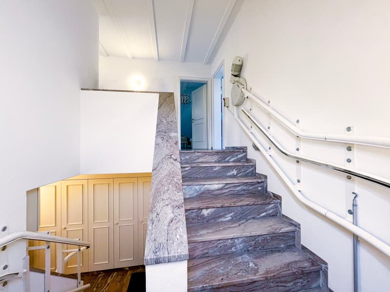 Verbindungstreppe von der unteren in die obere Etage
