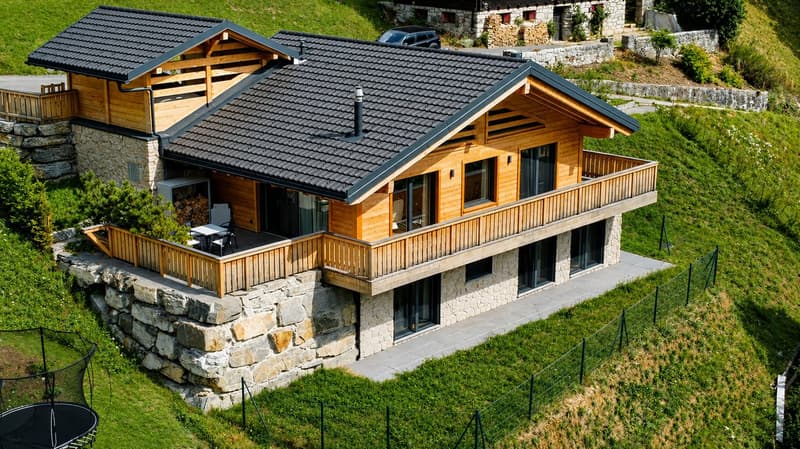 Chalet d’exception face aux Dents du Midi, secteur privilégié de Champéry (2)