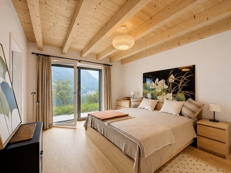 Chalet d’exception face aux Dents du Midi, secteur privilégié de Champéry (10)