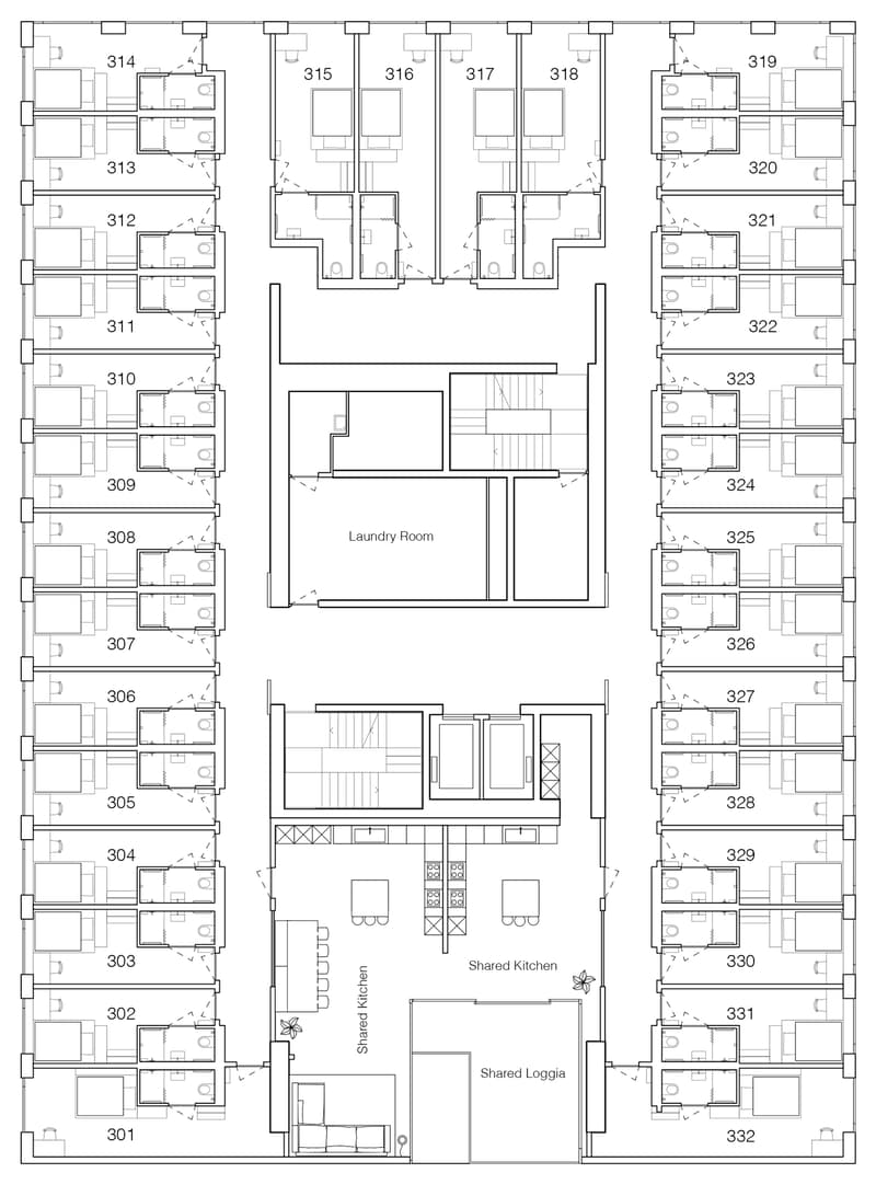 Zürich | Private Suite mit Bad : All-inclusive Coliving | TomoDomo Banyan (60)