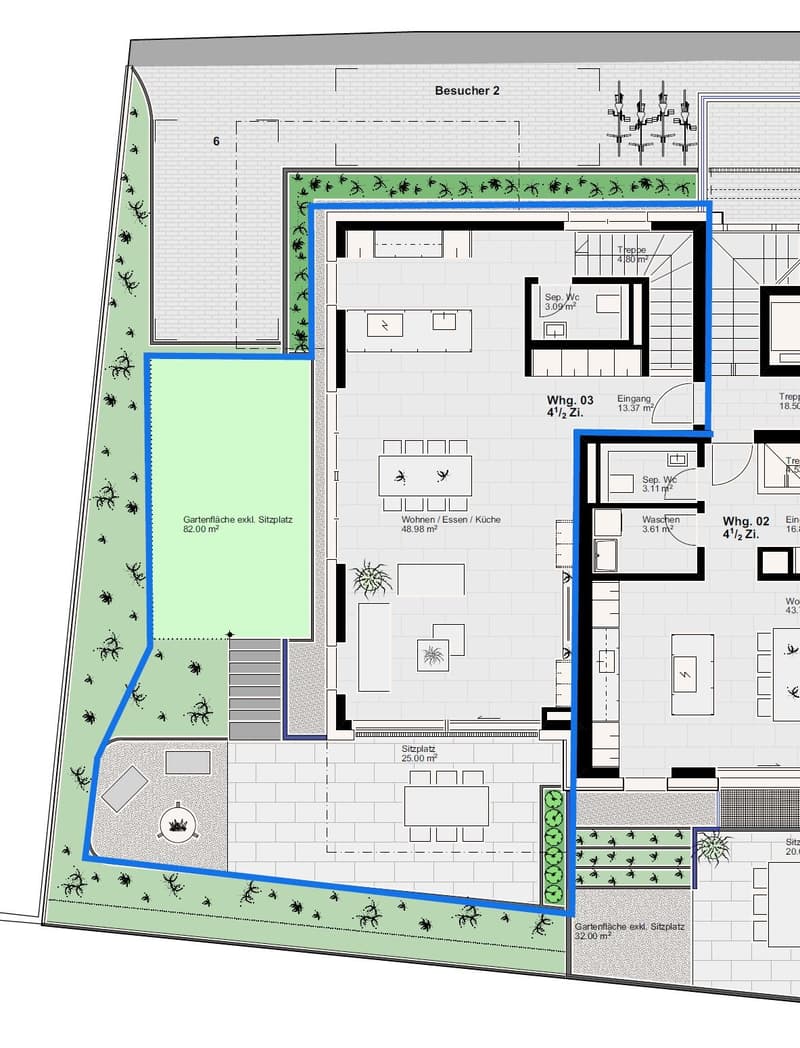 ERSTBEZUG:  4.5-Zimmer-Maisonette-Wohnung -  Neubau in Hersberg (10)