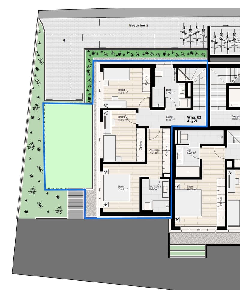 ERSTBEZUG:  4.5-Zimmer-Maisonette-Wohnung -  Neubau in Hersberg (11)