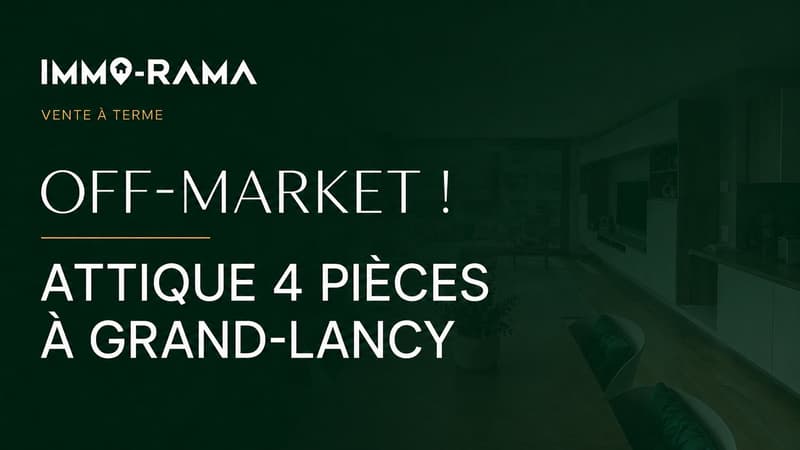 À VENDRE 4.5 PCS EN ATTIQUE AU GRAND-LANCY (1)