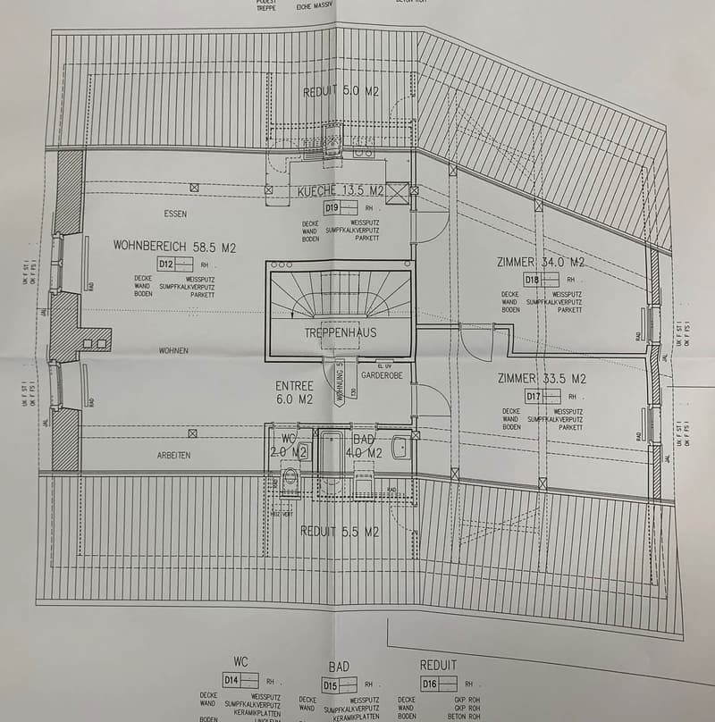 Grundrissplan ganze Wohnung ca. 162 m2