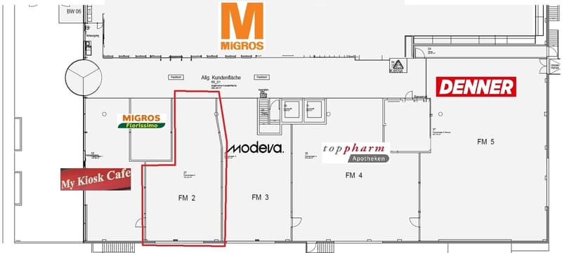 Spazio commerciale di 160m² nel centro commerciale Migros Bubendorf (7)