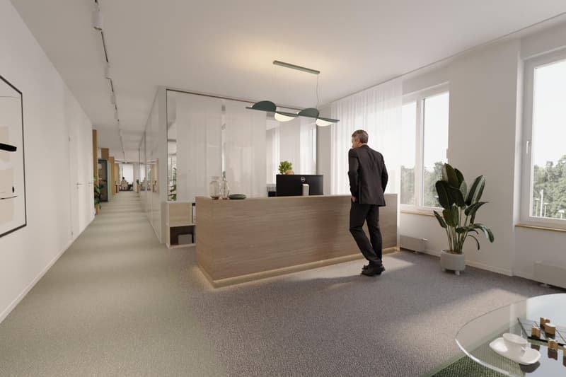 Visualisierung Bürofläche