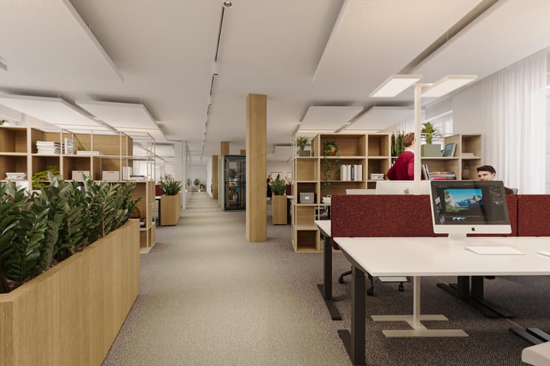 Visualisierung Bürofläche