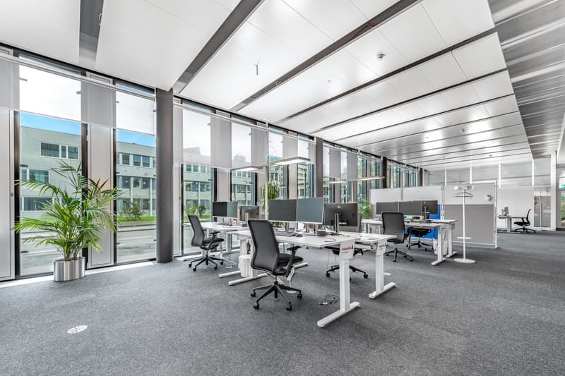 Flächen von 490 - 980 m² | Ausgebaute Büroflächen am Bahnhof Stettbach (4)