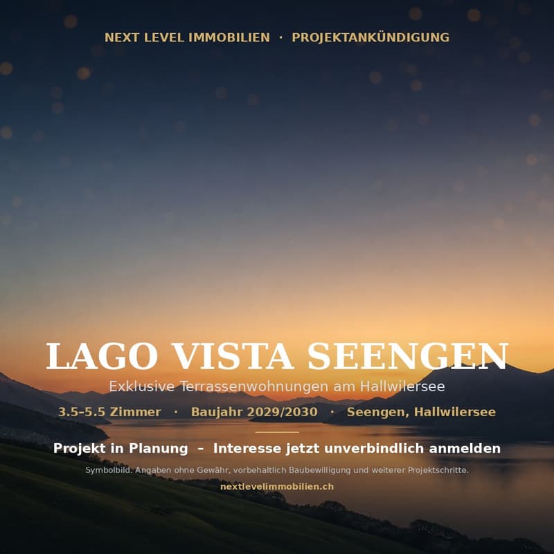 Lago Vista Seengen – Projektankündigung / Neubauprojekt am Hallwilersee (3)