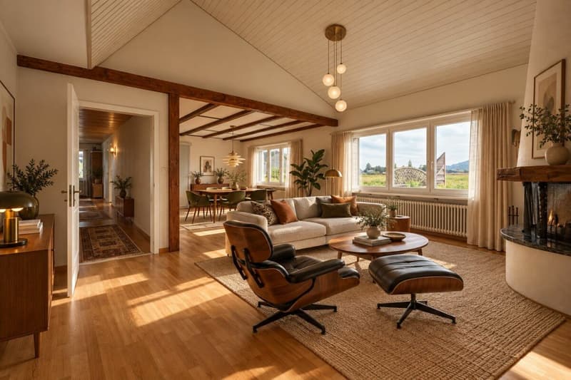 Weite, Sonne, Freiheit: vielseitiges Zuhause mit Studio und grossem Garten (6)