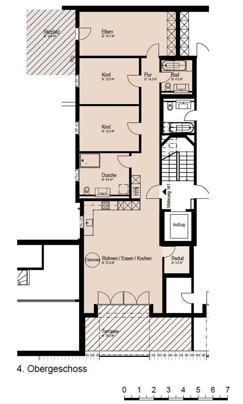 Charmante 4.5-Zimmer-Wohnung mit Ausblick auf den Rhein in Schaffhausen (12)