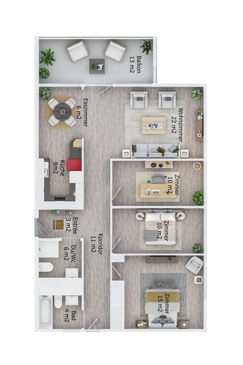 Helle 4.5-Zimmer-Wohnung mit grosszügigem Balkon und Weitsicht in familienfreundlicher Lage (26)