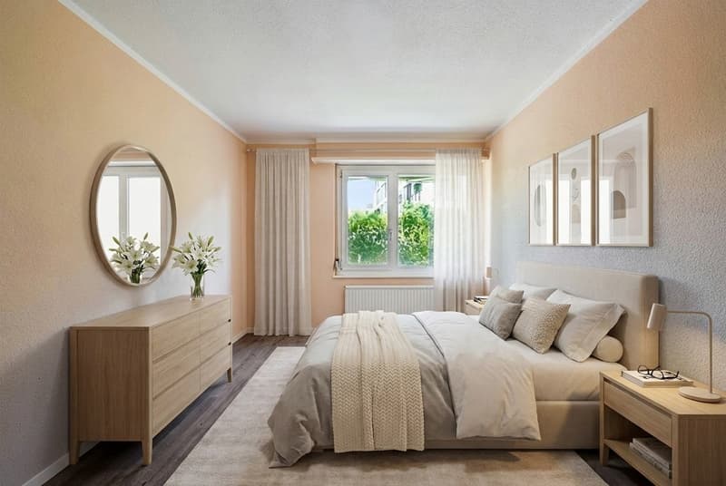 Grosszügige 3.5-Zimmer-Wohnung mit sonnigem Sitzplatz in ruhiger Lage in Zürich-Seebach (8)