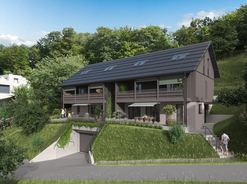 Grosszügiges Bauland mit bewilligtem Neubauprojekt in Leibstadt (1)