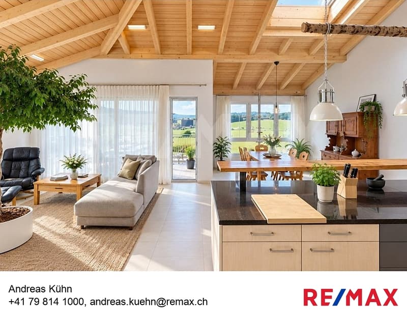 Wohnen mit Weitblick grosszügige 4.5-Zimmer-Wohnung mit Ausbaupotenzial (1)