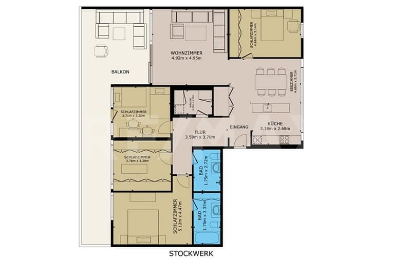 Grosszügig, modern und vermietet 5.5-Zimmer-Eigentumswohnung als Kapitalanlage (13)