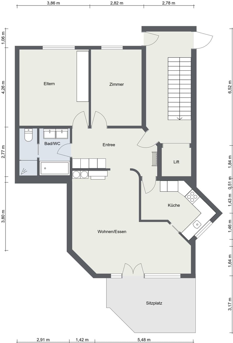 Ruhig gelegene Gartenwohnung mit Raum für Ihre Ideen (2)