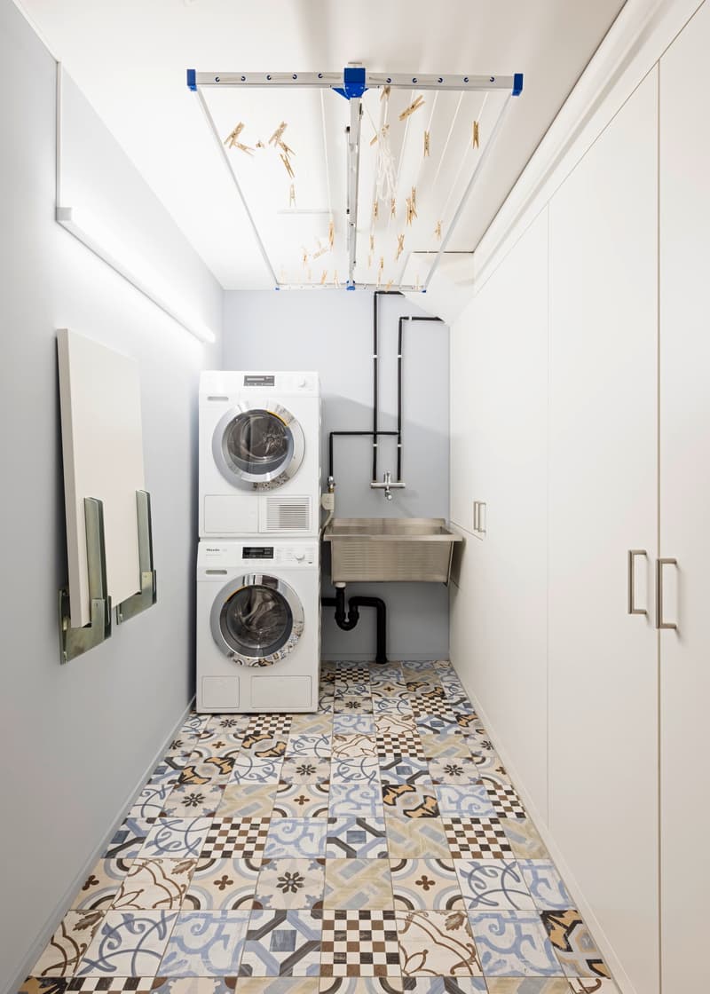 Der Hauswirtschaftsraum direkt in der Wohnung