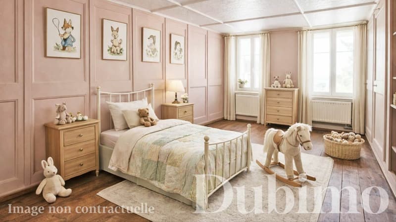 La chambre d'enfant rénovée