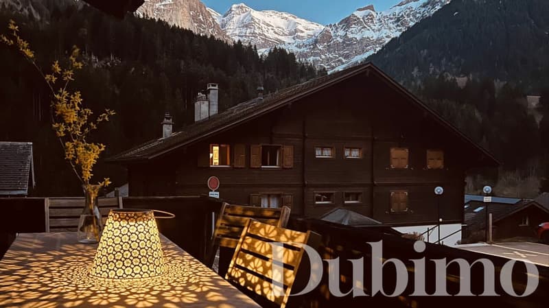 CHALET EMBLEMATIQUE D'EXCEPTION FACE AUX DENTS DU MIDI À CHAMPÉRY (12)