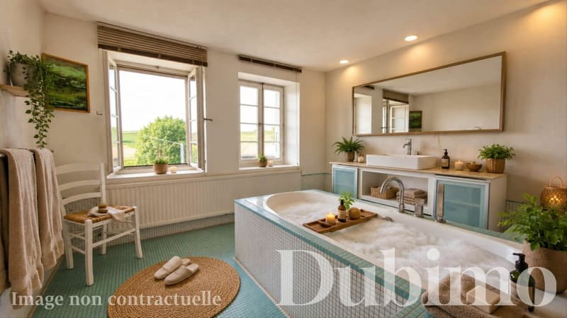 Duplex avec combles aménagés entièrement rénové à Cremin (Lucens) (8)