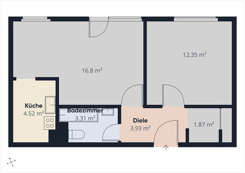 Erstbezug nach Sanierung: Helle 2.5-Zimmer-Wohnung mit Balkon (9)