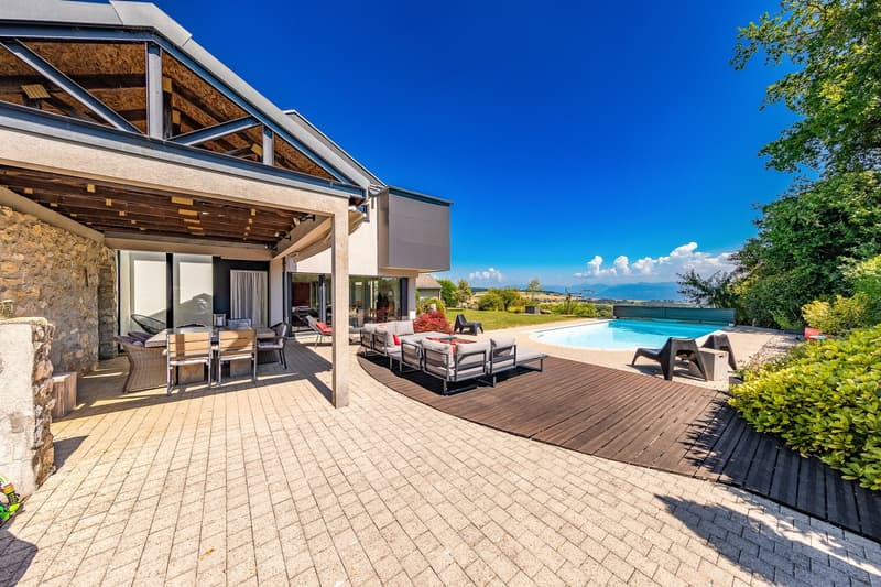 Magnifique villa contemporaine & familiale à Le Vaud (1)