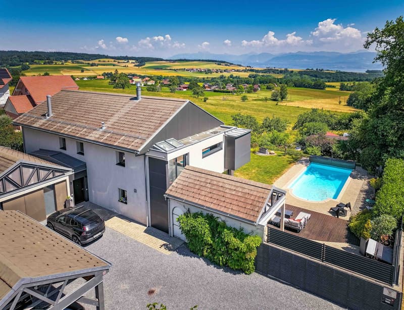 Magnifique villa contemporaine & familiale à Le Vaud (1)