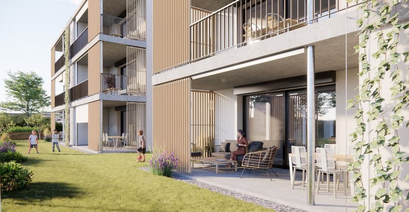 Edificio nuovo 3,5 locali - Appartamento al piano terra, MFH Neufeldtrasse 24, idilliaco, tranquillo, luminoso, grande (5)