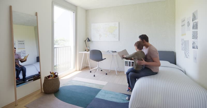 Edificio nuovo 3,5 locali - Appartamento al piano terra, MFH Neufeldtrasse 24, idilliaco, tranquillo, luminoso, grande (8)
