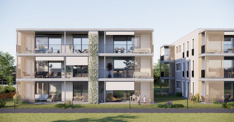New building 3.5 rooms - apartment in Thun, the last one on the 1st floor MFH Neufeldstrasse 26 idyllic, large, bright (3)