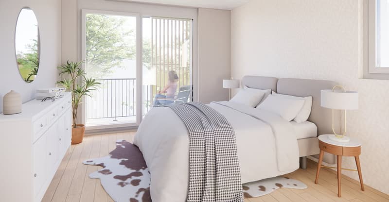 New building 3.5 rooms - apartment in Thun, the last one on the 1st floor MFH Neufeldstrasse 26 idyllic, large, bright (7)