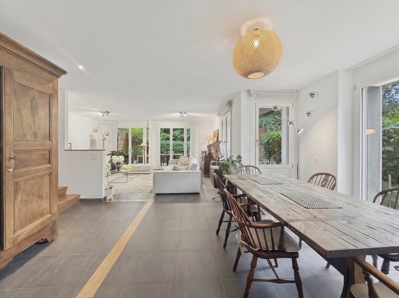 Superbe duplex meublé de 200 m² avec jardin privatif et terrasse – Chambésy (9)