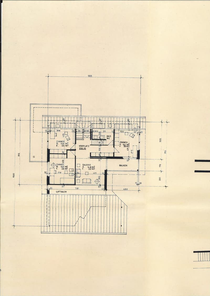 living room, kitchen, 2 bedrooms, 2 bathrooms, balcony