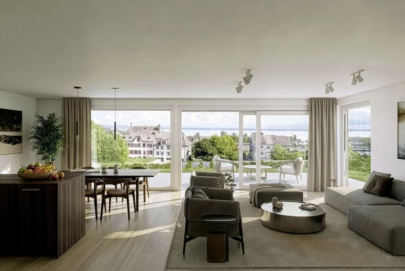 Appartement de 4,5 pièces en rez-jardin à Auvernier. (5)