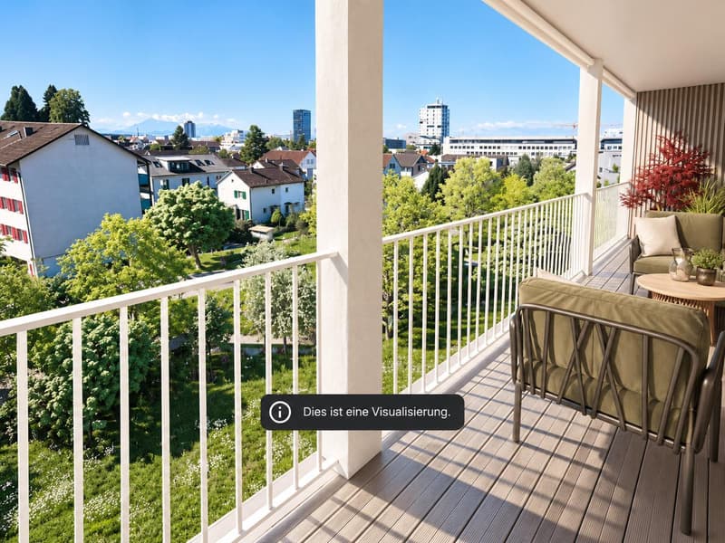 Moderne 3.5-Zimmer-Wohnung mit Bergblick und Balkon in Zug (10)