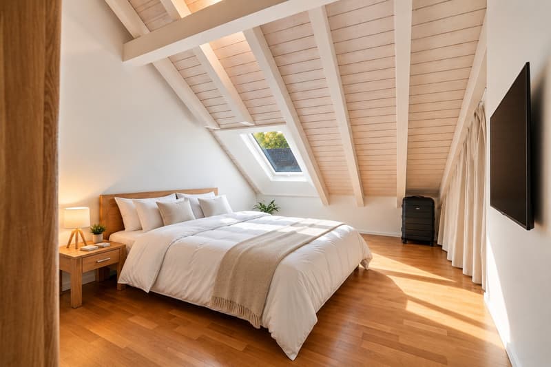 Grosszügige 100 m² Dachgeschosswohnung mit schöner Aussicht, Dachterrasse & privatem Parkplatz (8)