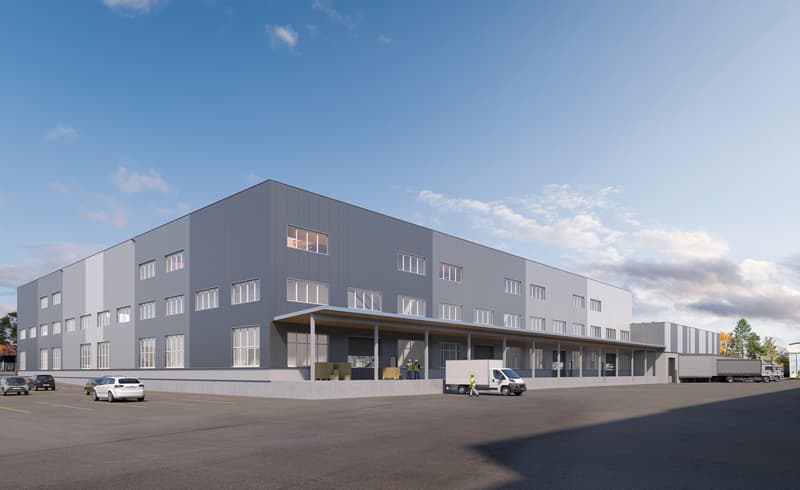 Nouvelle halle industrielle avec 5000 m², approuvée et flexible d'utilisation (2)