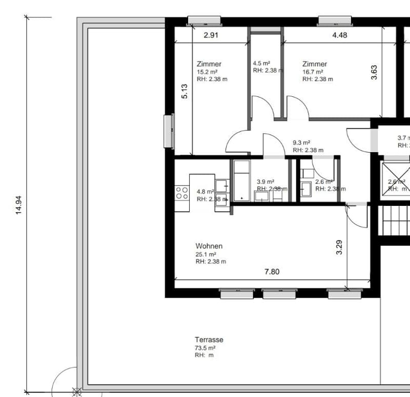 3.5-Zimmerwohnung in unmittelbarer Nähe der Aare (6)