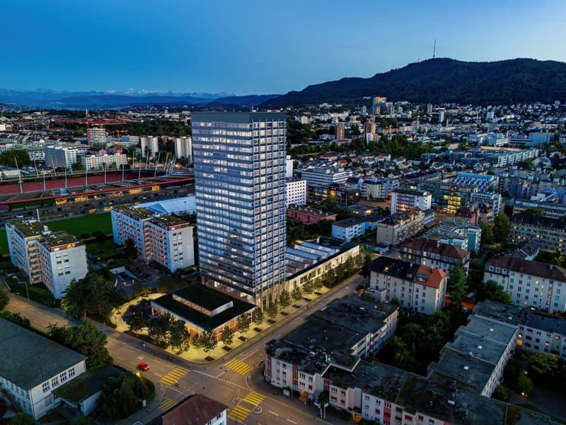 Über den Dächern von Zürich 3.5-Zimmerwohnung im 17. Stock (1)