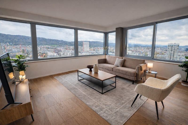Über den Dächern von Zürich 3.5-Zimmerwohnung im 17. Stock (2)