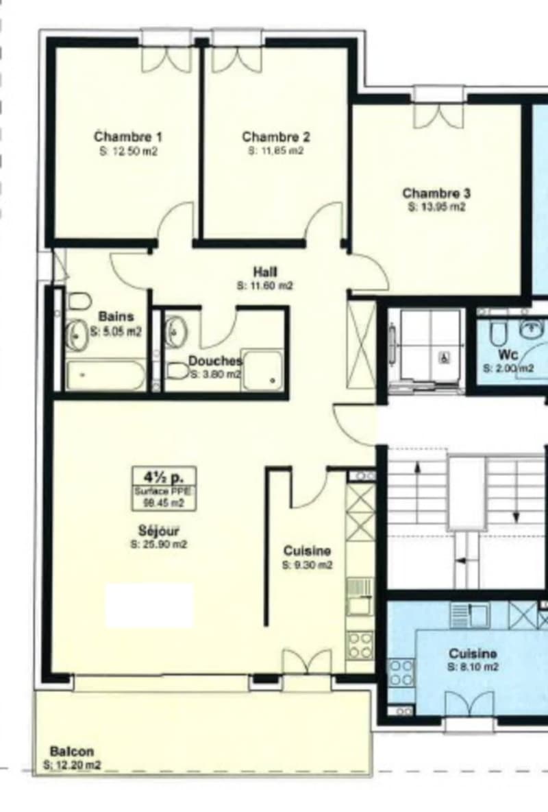 Appartement de 4,5 pièces avec balcon (6)