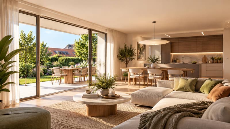 Nouvelle promotion : 3.5 pièces neuf avec jardin privatif et terrasse de 33 m² (2)