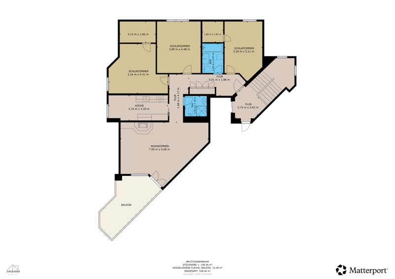Grosszügige 4.5-Zimmer-Dachwohnung mit Charme in Pieterlen (13)