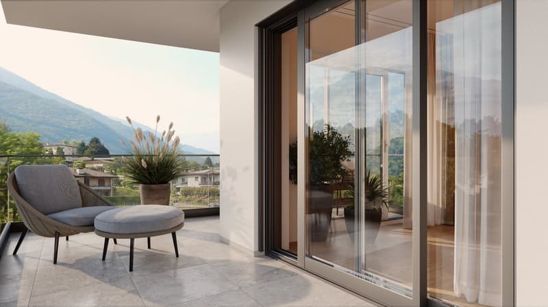 Charmant 3,5 pièces neuf avec grand balcon de 14m2 à Saxon ! (6)