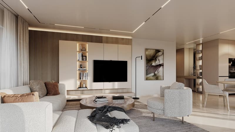 Magnifique appartement neuf de 3,5 pièces avec terrasse et jardin privatif à Vouvry ! (2)