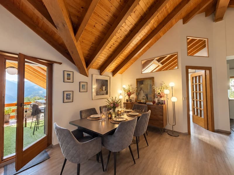 Ayent | Grande maison de deux appartements avec vue panoramique (12)