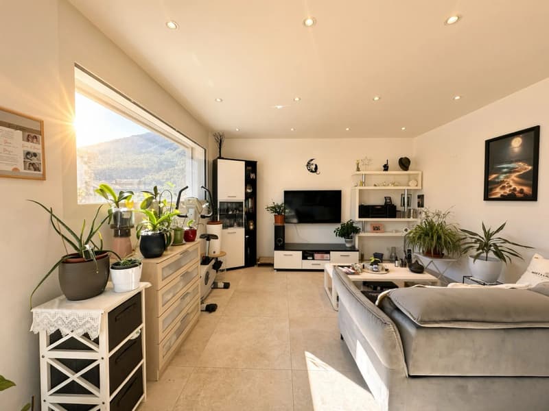 Collombey | Maison contemporaine de deux appartements avec terrasses et accès piscine (1)