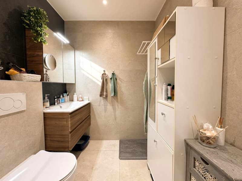 Collombey | Maison contemporaine de deux appartements avec terrasses et accès piscine (5)